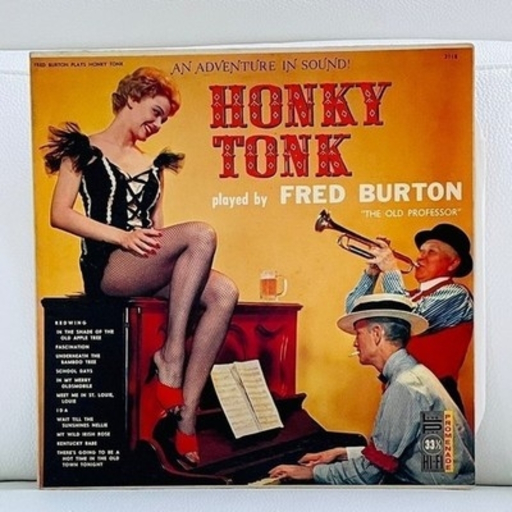 LP Fred Burton - Honky Tonk Percussion Vinyl Record